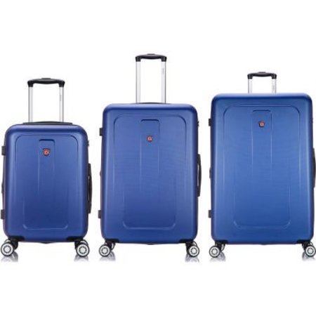 RTA PRODUCTS LLC DUKAP Crypto Lightweight Hardside 3-Piece Luggage Set 20"/28"/32" - Blue DKCRYSML-BLU